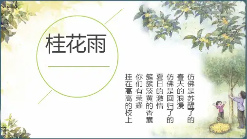 语文部编版5年级上第3课 桂花雨(共25张PPT)
