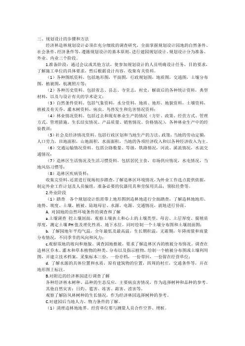 种植园规划设计