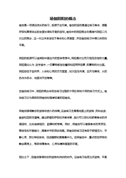 瑜伽阴阳的概念