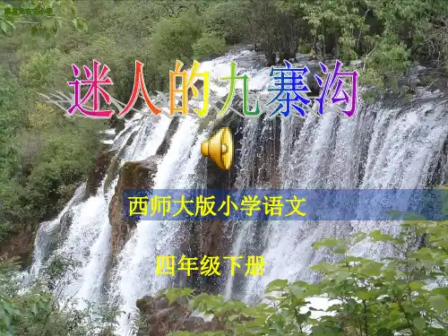 马丽娜(《迷人的九寨沟》课件)