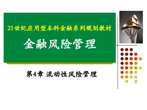 流动性风险管理培训课程.ppt