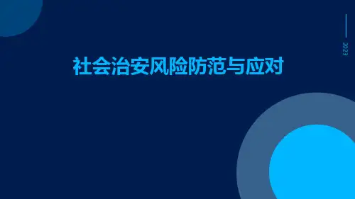 社会治安风险防范与应对