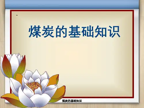 煤炭的基础知识