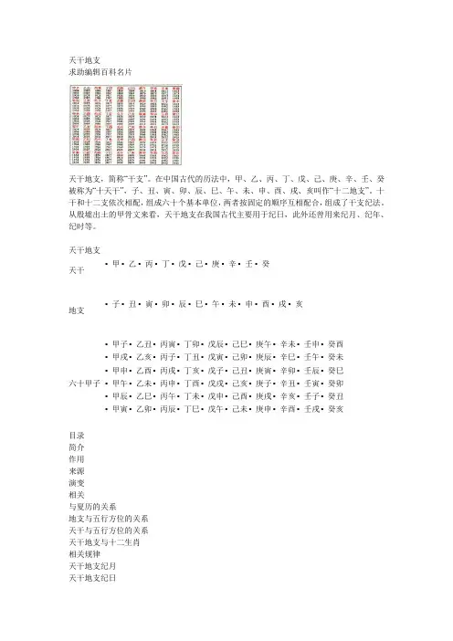 天干地支