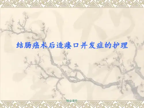 结肠癌术后造瘘口