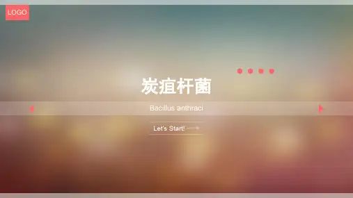 炭疽杆菌课件