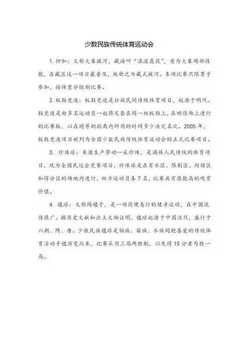 少数民族传统体育运动会