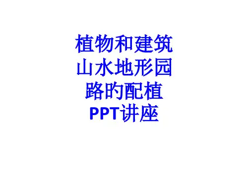植物和建筑山水地形园路的配植教育课件