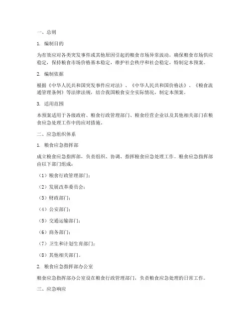 粮食应急处理预案