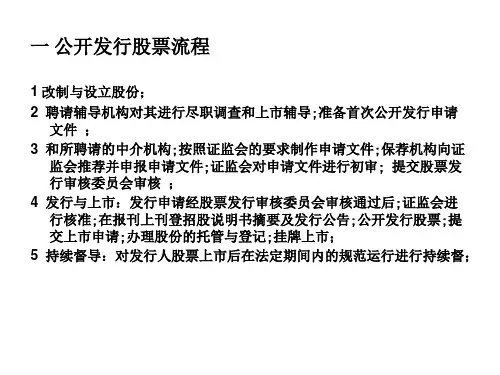 中小企业的股份制改革与上市方案