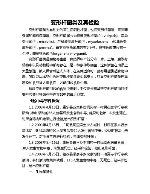 变形杆菌类及其检验
