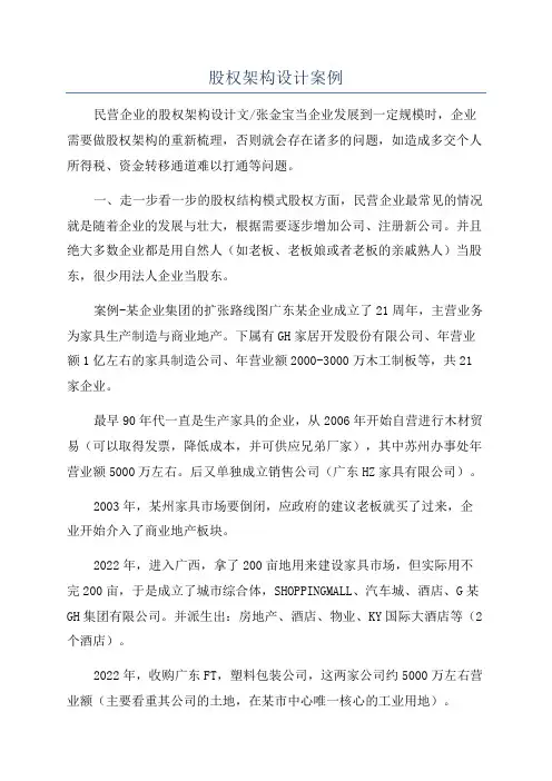 股权架构设计案例
