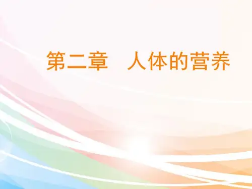 人教版八年级生物中考专题复习 人体的营养 教学课件(共40张PPT)