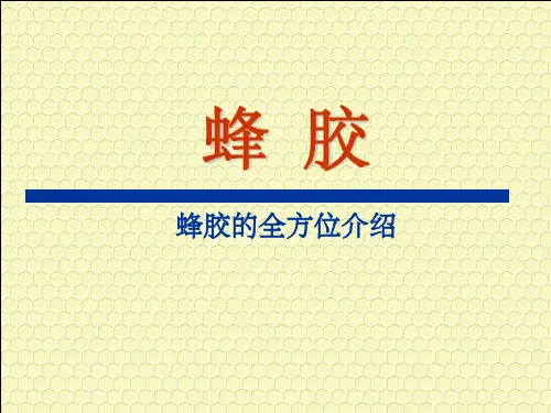 《蜂胶全方位介绍》PPT课件