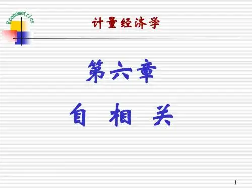 第六章 自相关