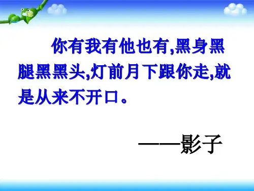 阳光下的影子ppt课件.ppt