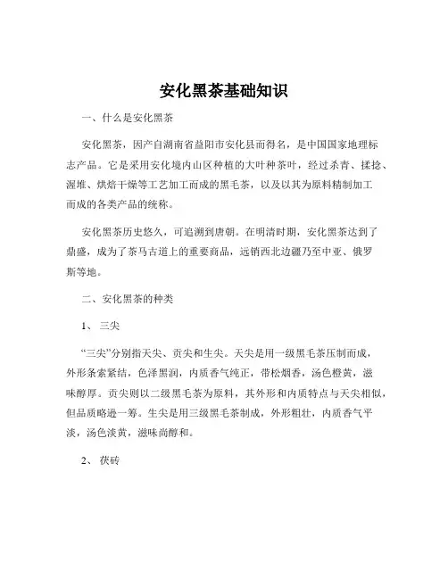 安化黑茶基础知识
