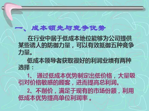 低成本战略