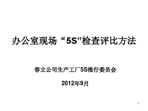 办公室5S点检表