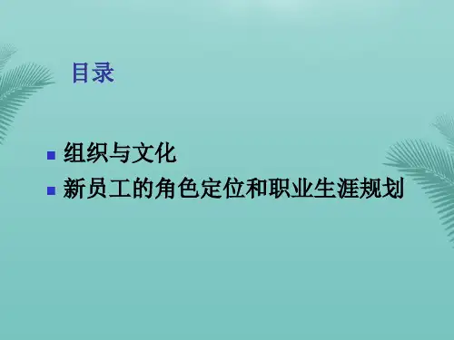 银行驻点客户经理关键素质：理解组织优秀PPT文档