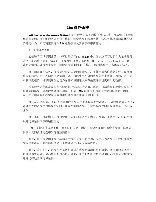 lbm边界条件