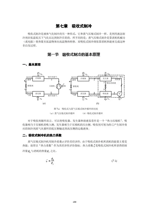 吸收式制冷.