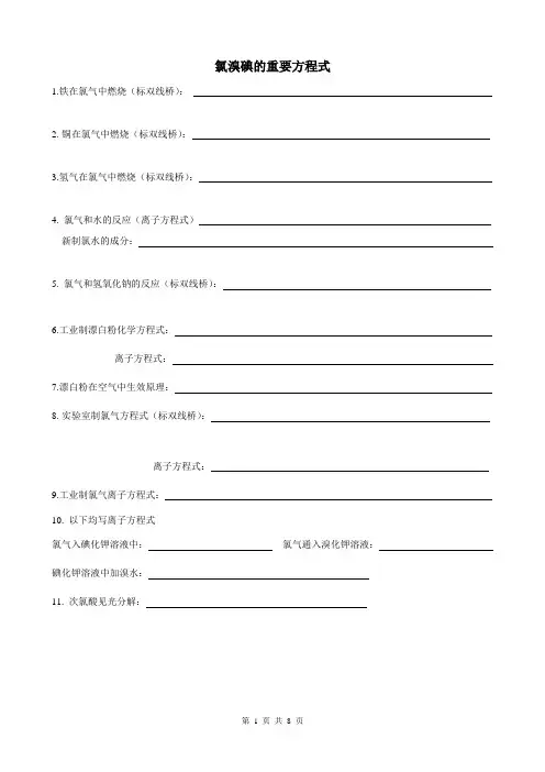 化学方程式