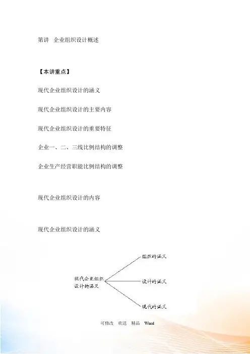 现代企业组织设计