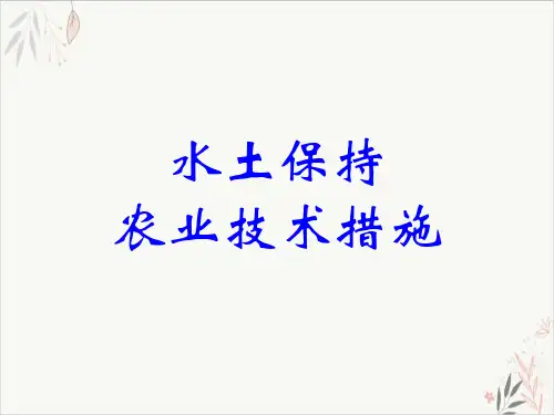 试谈水土保持农业技术措施课件下载(PPT39张)