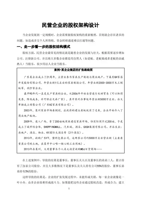 股权架构设计案例-