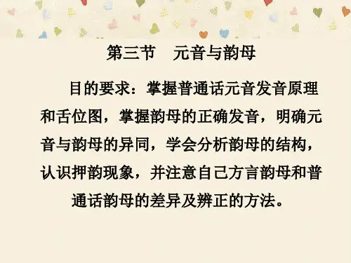 元音与韵母