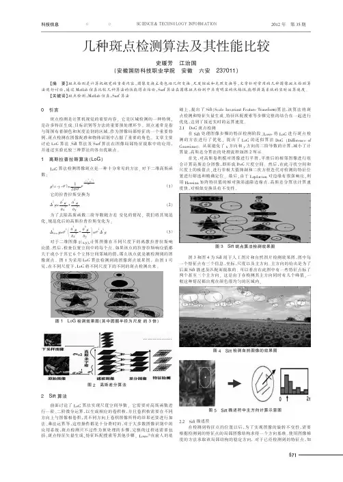 几种斑点检测算法及其性能比较