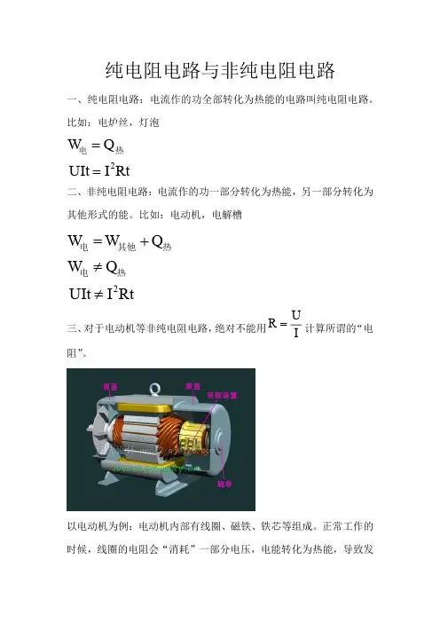 纯电阻电路与非纯电阻电路