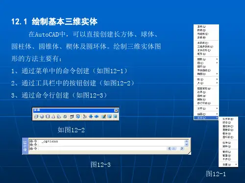 第12章 三维实体25页PPT