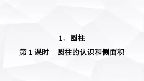 西师版小学六年级数学下册第二单元圆柱和圆锥圆柱第1课时圆柱的认识和侧面积课件