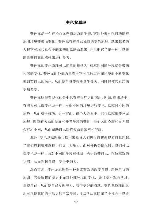 变色龙原理