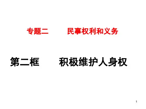 积极维护人身权 (2)ppt课件