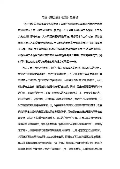 视频片段分析