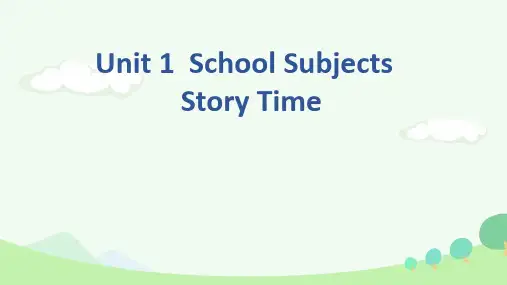 人教新起点版三年级下册英语Unit1 School subjects  (Story Time)课件