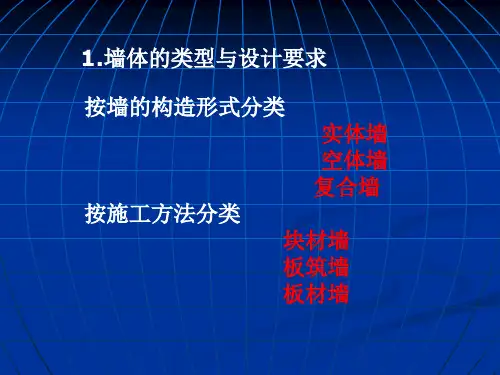 房屋构造课件墙体3