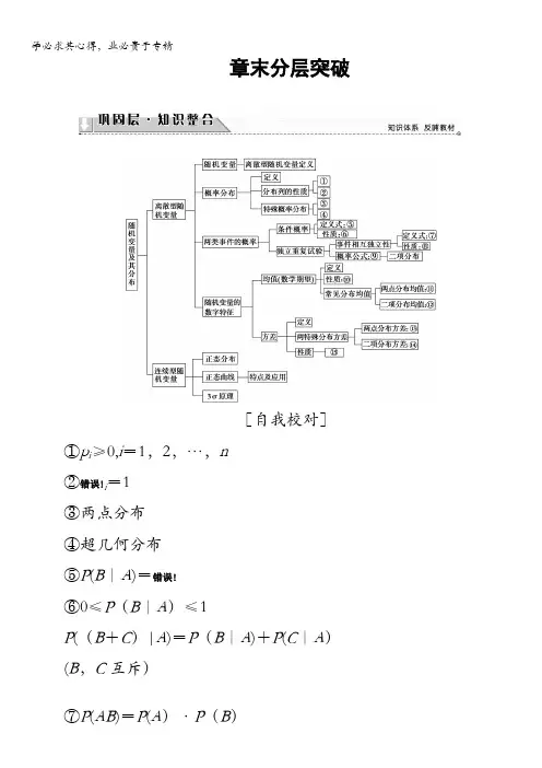2017-2018学年高中数学(苏教版选修2-3)文档：第2章章末分层突破含答案