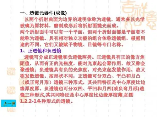 高中物理 光学基础§1.2.2 光学元器件