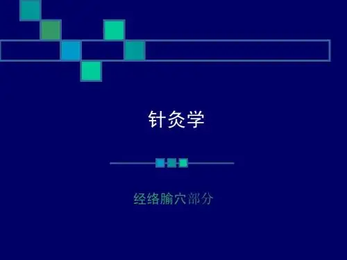 经络腧穴部分