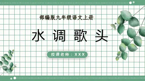 《水调歌头》优秀课件PPT