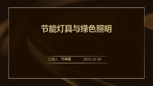 节能灯具与绿色照明