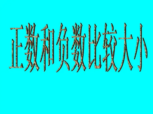 负数比较大小