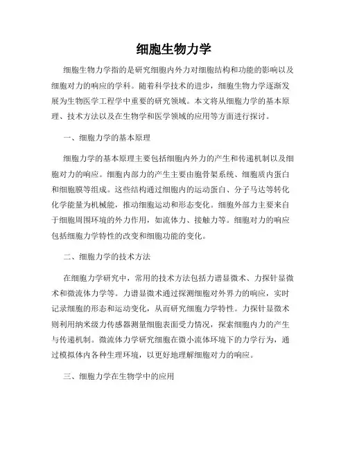 细胞生物力学