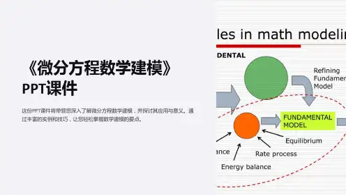 《微分方程数学建模》课件