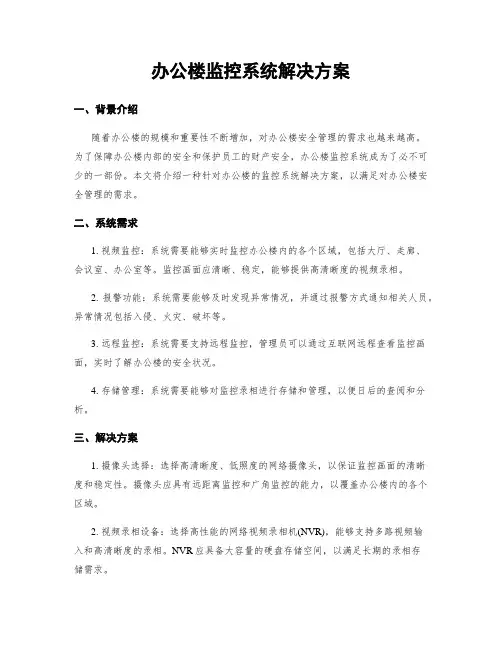 办公楼监控系统解决方案