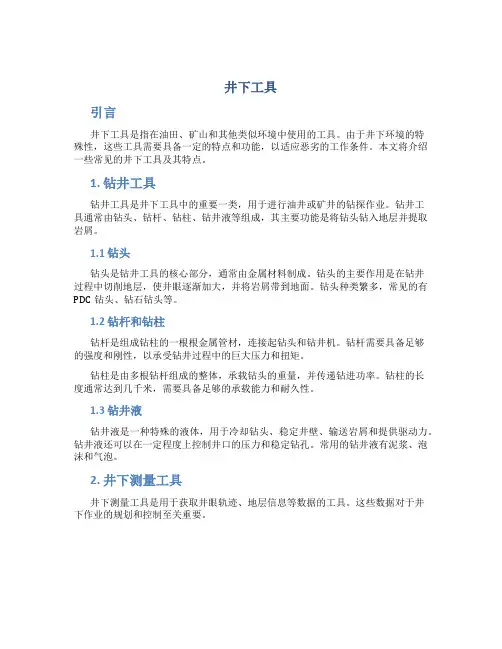 井下工具_精品文档
